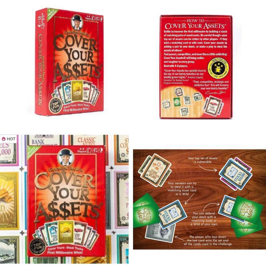 Grandpa Becks Cover Your Assets Family Card Game With Strategy For Home Play And Kids