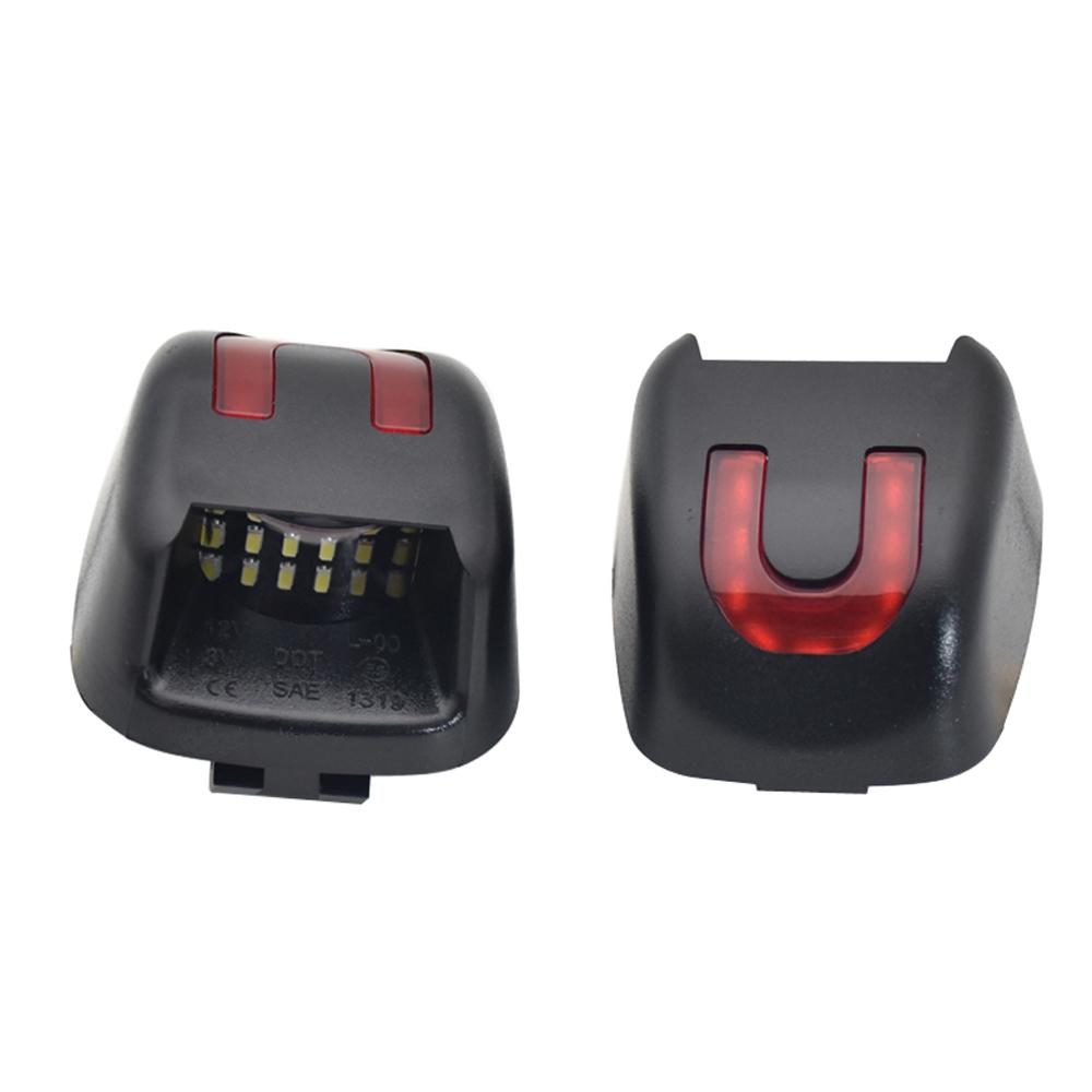 Белый, красный OLED-светильник номерного знака для Nissan Navara D40 Frontier Armada Titan Xterra Suzuki Equator