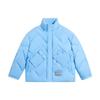 Li Ning Color Block Multi Pocket Zip Up Short Down Jacket Men Jacket Moon-White Blue AYMS163-3