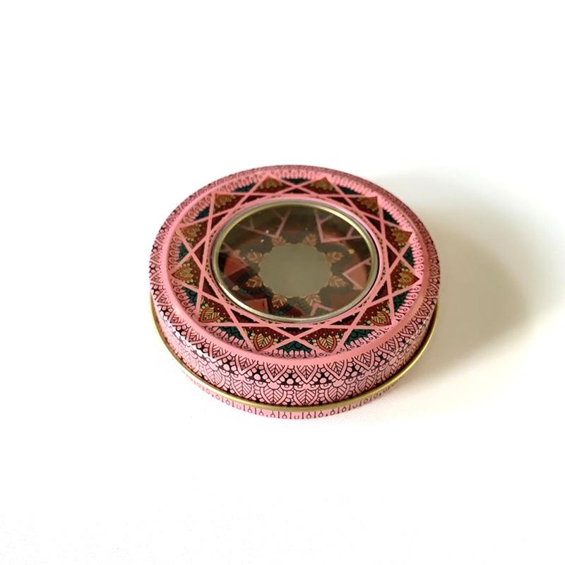 Жестяная коробка с шафраном для упаковки 1 г шафрана Жестяная коробка с окном из ПВХ