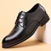Leather Shoes Men's Summer Breathable British Business Dress Leather Shoes Casual Hollow Punched Leather Sandals Hole Shoes Men
