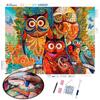 5D Full Diamond Diamond Embroidery Color Owl Handmade Gift Diamond Painting Animal Art Rhinestone Needle Thread Decoration Home