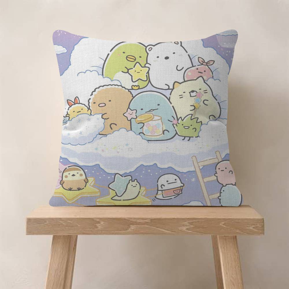 Мультяшная наволочка Sumikko Gurashi Cool x Полиэстеровые диванные подушки Декоративные декоративные подушки Декор для дома Наволочка
