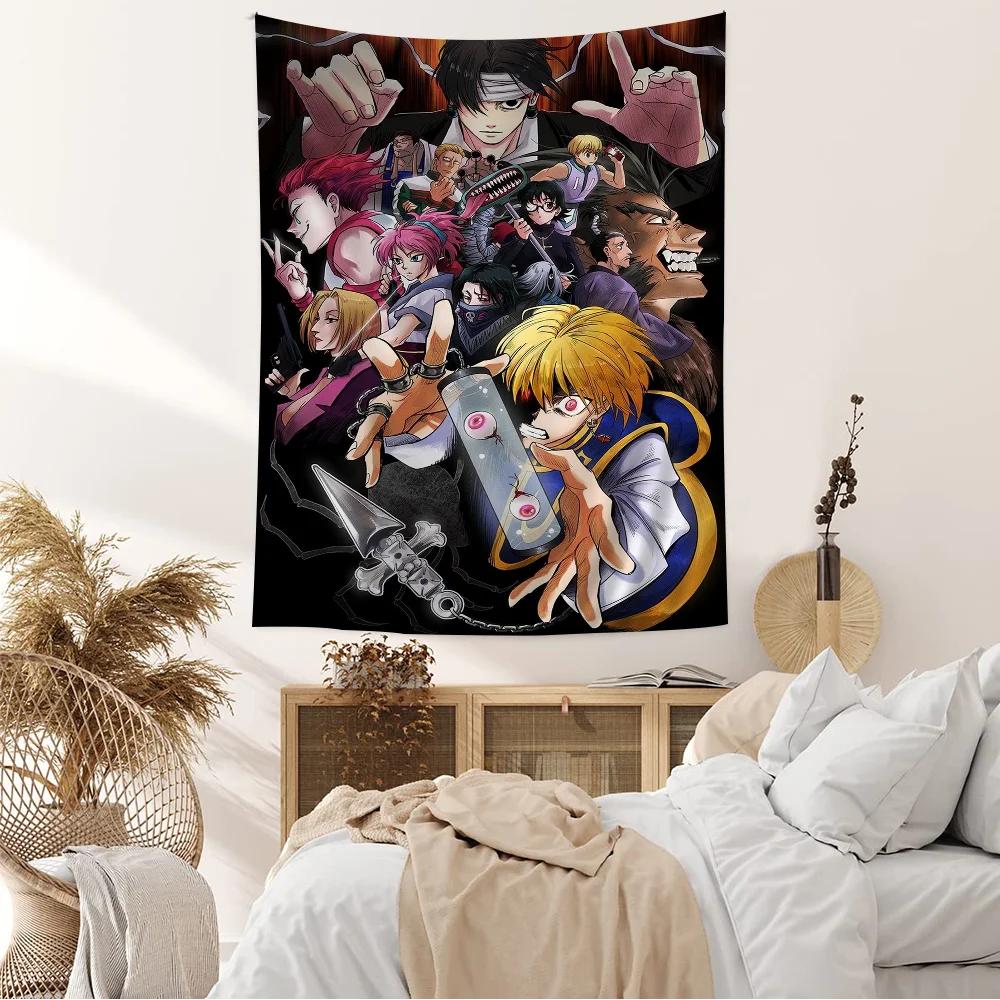 Hunter X Hunter Японский Классический Аниме Аниме Гобелен Подвесной Таро Хиппи Настенные Ковры Общежитие Домашний Декор