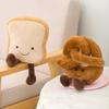 Soft Cartoon Food Pretzel Crossant Toast Bread Doll Plush Toy Stuffed Baguette Decor Doll For Girl Kid Birthday Gift