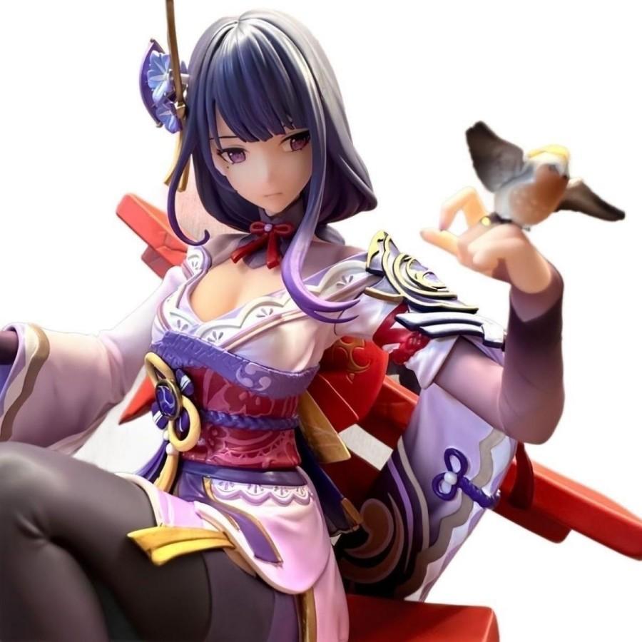Фигурка Райден Сёгун Баал Genshin Impact Musou no Hitotachi GK Высококачественная Аниме Красавица Коллекционная Игрушка 35см