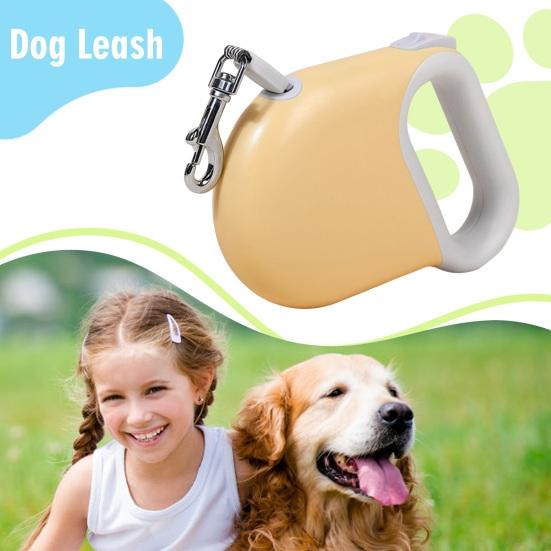 Поводок-рулетка для собак, прочный поводок для прогулок с ручкой, препятствующей скольжению, для собак средних и крупных пород весом до 330 фунтов