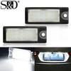 2Pcs Car LED Number Backlight Lamp License Plate Lights Auto Bulb Xenon White Canbus 6500K 12V For Volvo V701 XC701 S60 S80 XC90