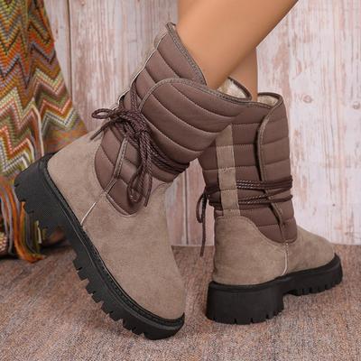 Модные легкие женские ботинки 2024 Зима Женские нескользящие водонепроницаемые ботильоны Зимние ботинки На шнуровке спереди Женская обувь Botas Mujer