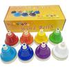Colorful 8-note Handbell Set with Touch Controls, Harmony, and Mallets. Perfect As a Gift for New Year's or Christmas. Perfect for Beginners, Beginner