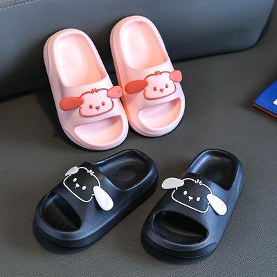 Летние тапочки из ЭВА для женщин и детей - милые нескользящие сандалии для ванной с мультяшным рисунком, толстая подошва Cloud Comfort для дома и улицы