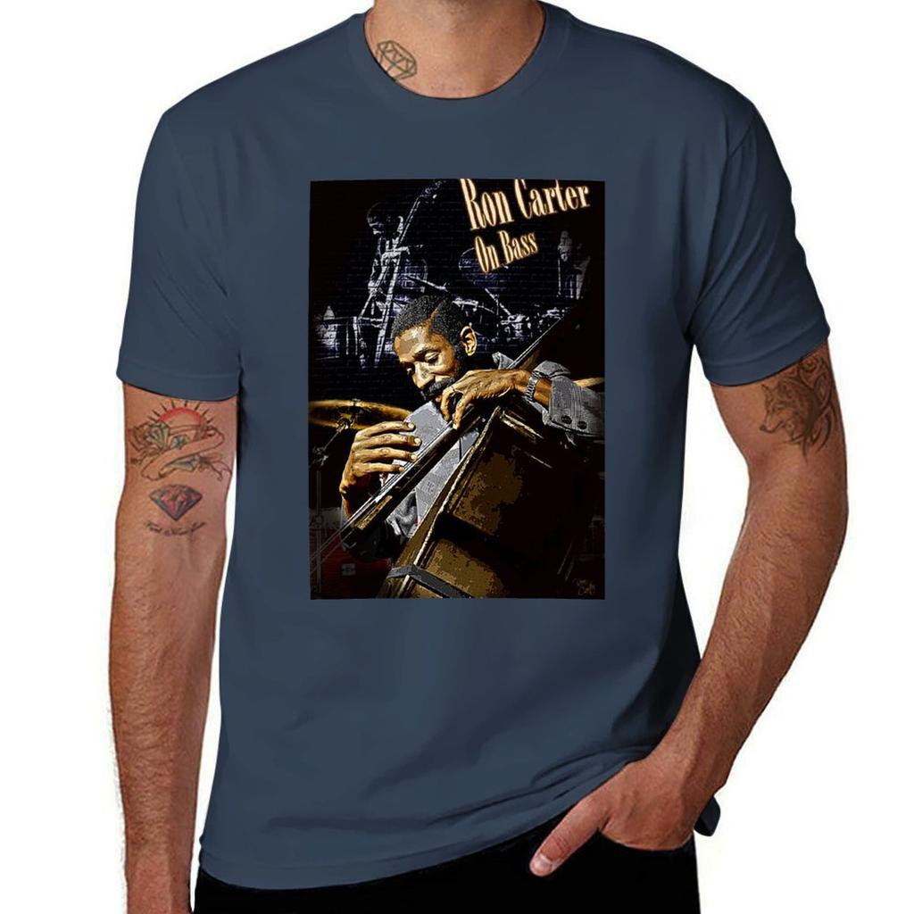 Ron Carter On Bass D1 Graphic T Dress Tshirt Basic Daily Outfit Short Sleeve Tee