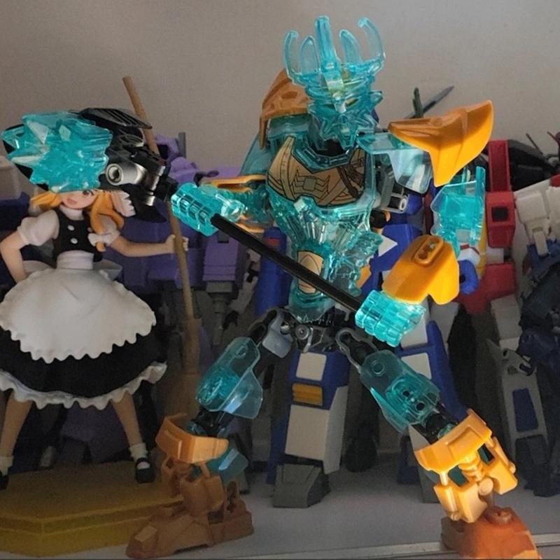 Новый Bionicle Мастер Существ Золотой Маски Строительные Блоки Огненный Объединитель Таху Комбинированный Робот Мех Кирпичи Игрушки Для Мальчиков Подарки