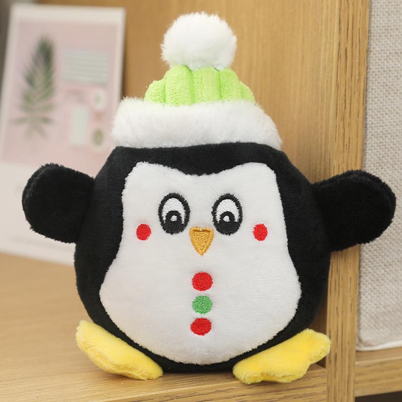 Kangdarpet Dog Pet Toys, Cats and Dogs, Biting Plush Dolls, Santa Claus, Penguins, Voicing and Grinding Teeth Dolls