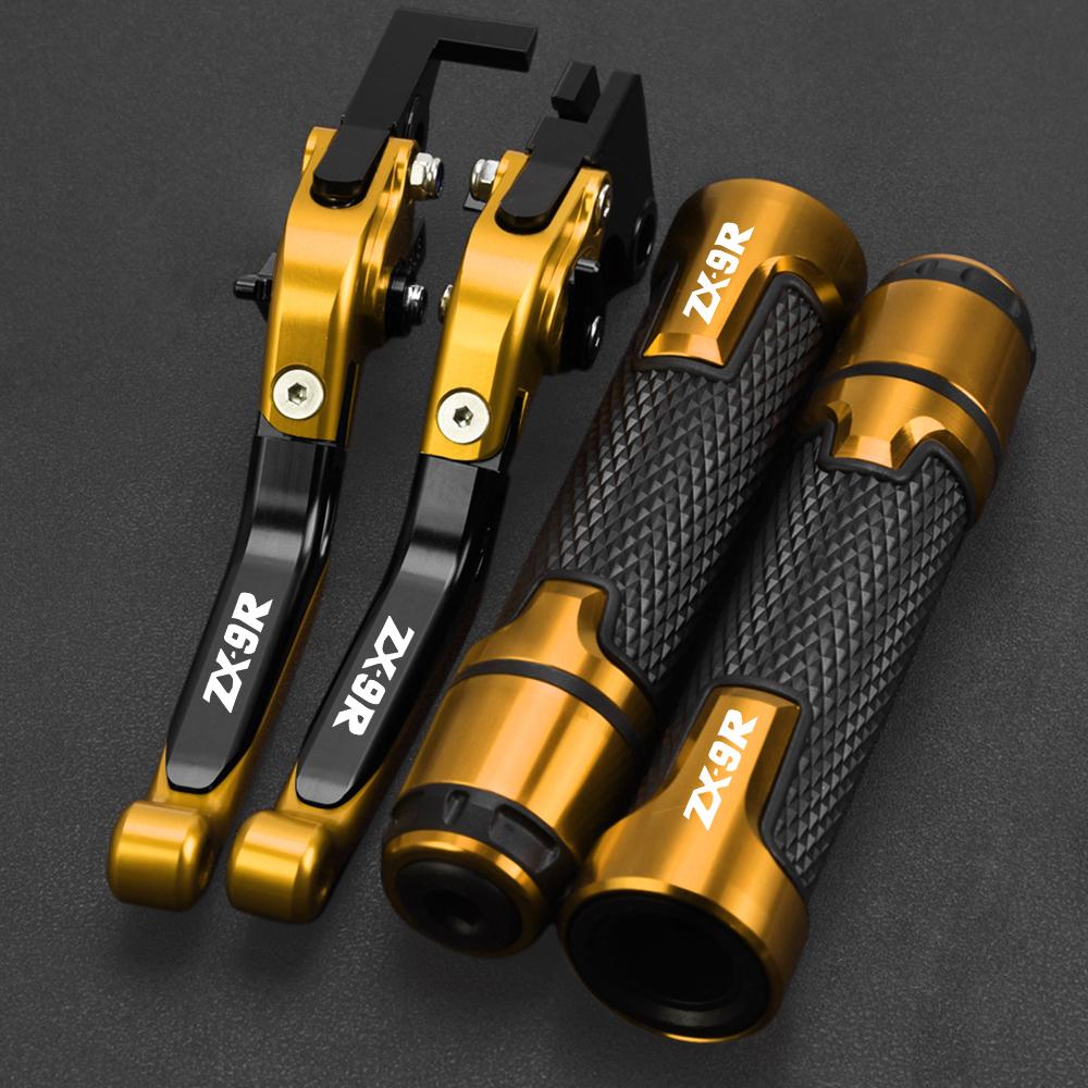 For KAWASAKI ZX9R ZX 9R ZX-9R 2000 2001 2002 2003 Motorcycle Folding Brake Clutch Levers & Handlebar grips Hand bar Accessories