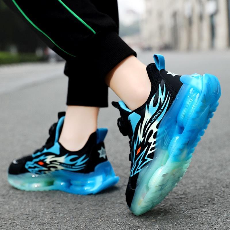 Rotating Zhongda 2025 Sports Boys Sneakers Shoes New Boys and Children Spring and Autumn Boys Spring Children