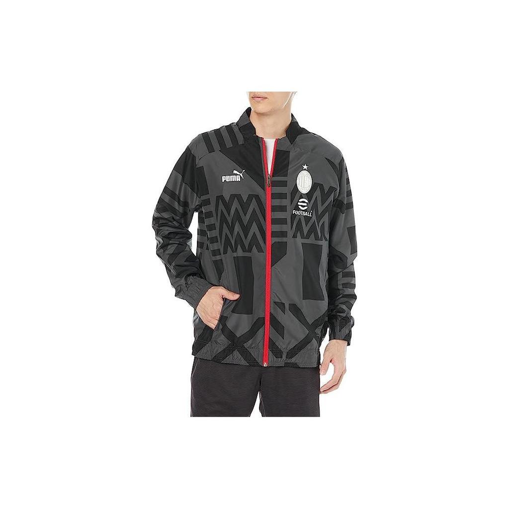 Puma 2022-23 AC Milan All Over Printed Zip Jacket Men Jacket Black 767551-01