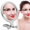 Двустороннее косметическое зеркало с 10-кратным увеличением, складное ручное косметическое зеркало для дома и путешествий(Серебряный )