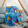 Shark Theme Printed Blanket Perfect For Couch Bed Travel Outdoor Use Machine Washable Cozy Durable