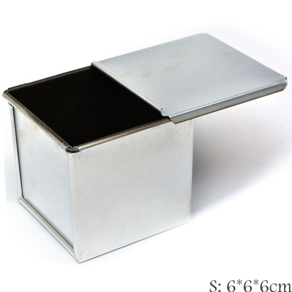 Mini Square Kitchen Cake Baking Tool Dessert Making Toast Box Loaf Pan With Lid Bread Mold