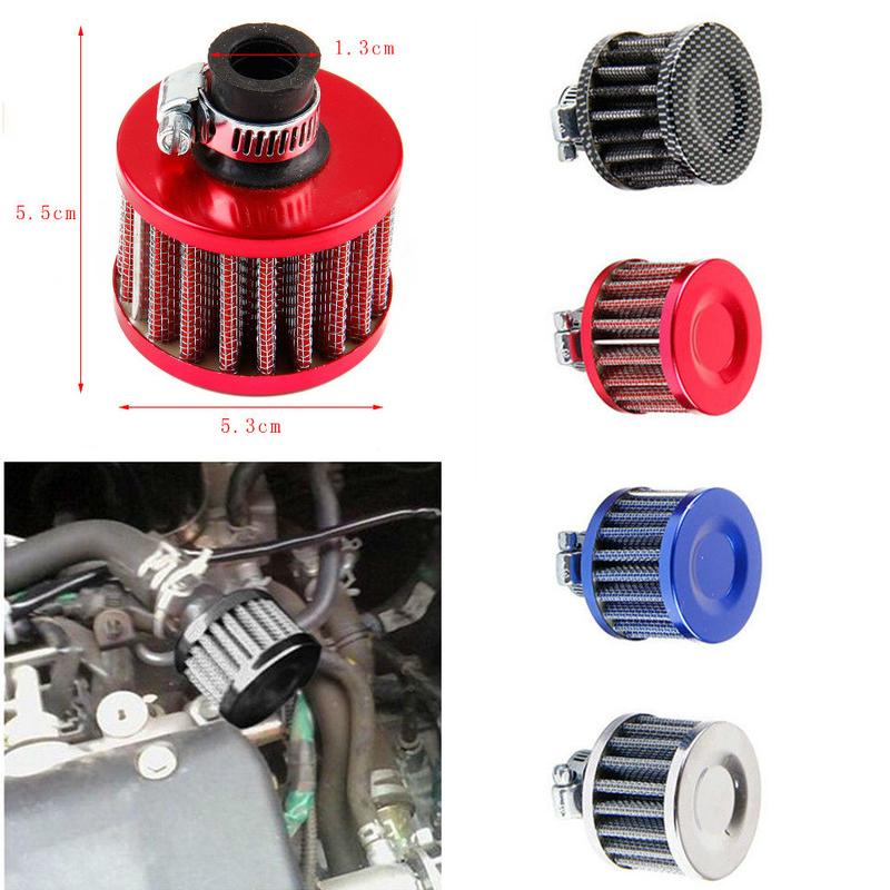 Universal Interface Motorcycle Air Filters 12mm Car Cone Cold Air Intake Filter Turbo Vent Crankcase Breather Car Accessories
