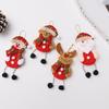 Christmas Ornaments: Snowman, Reindeer & Santa Plush Pendants