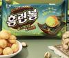 Haitai Homerun Ball Pistachio & Caramel Cream Filled Puffed Snack 156g (4 Packs) x 2 Packs