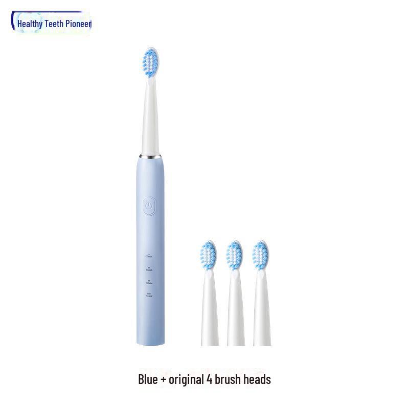 Набор электрических зубных щеток Jian: Аккумуляторные звуковые щетки для взрослых и пар, черные и белые - Бесплатная доставка