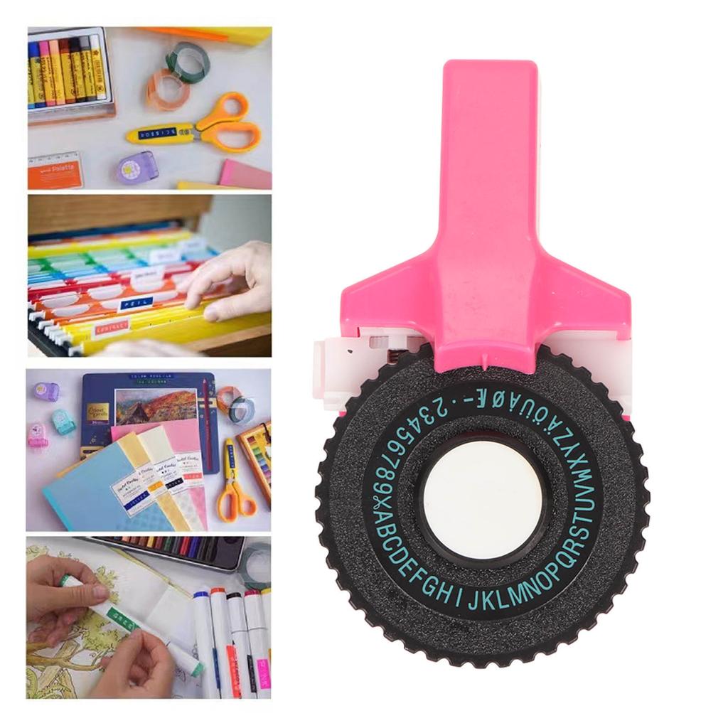 Embossing Label Maker Small Portable Ergonomic Design Manual Handheld Label Printer for Scrapbooking