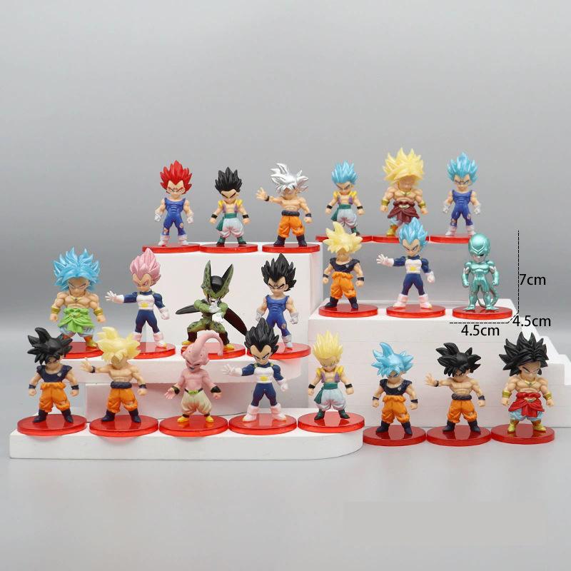 Фигурка Аниме Dragon Ball Z Супер Сайян Сон Гоку Сон Гохан Веджета Броли Пикколо Маджин Буу Набор Фигурок Действия Модель Подарки Игрушка