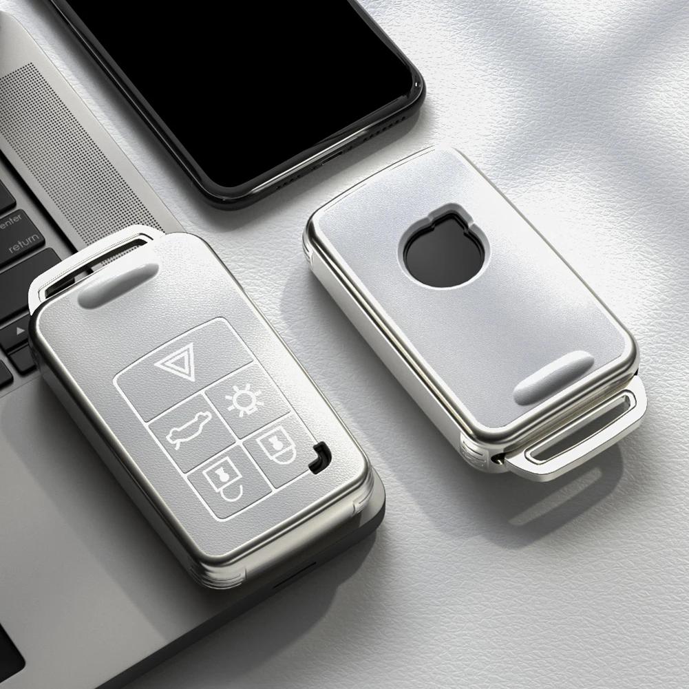 Элегантный кожаный чехол для дистанционного ключа для Volvo с 5 кнопками, улучшенная защита и долговечный материал