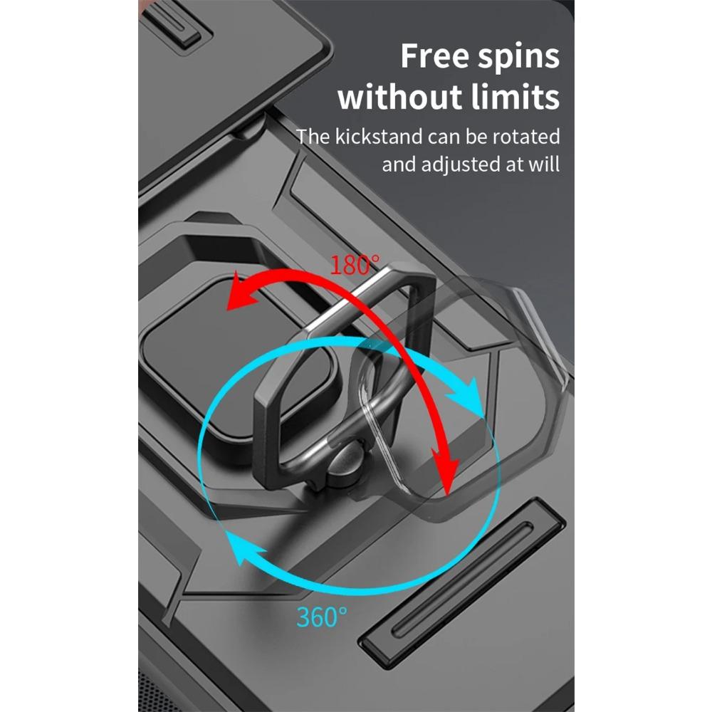 Чехол Armor для Xiaomi Poco X6 Pro 5G F6 F5 M6 Pro C65 защитный чехол кольцо магнитный держатель бизнес полная защита чехол