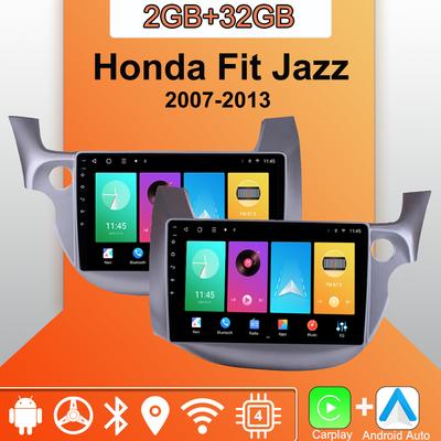 Android Carplay автомобильное радио для Honda Fit Jazz 2007-2013 мультимедийный проигрыватель головное устройство стерео GPS навигация BT WIFI 2+32 ГБ