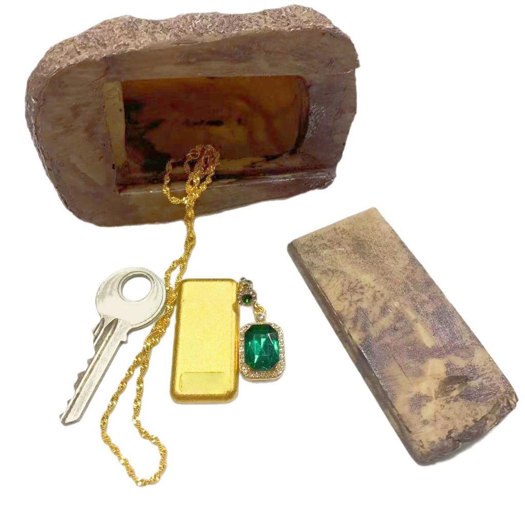 Натурально выглядящий полимерный фальшивый камень держатель для ключей для улицы, сада, незаметный ящик для хранения ключей, украшений, наличных денег, сейф для сокрытия