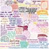 10/30/50PCS Cartoon Dreamy Inspirational PVC Sticker Aesthetic DIY Decoration Scrapbooking Stationery Hand Accounting Supplies