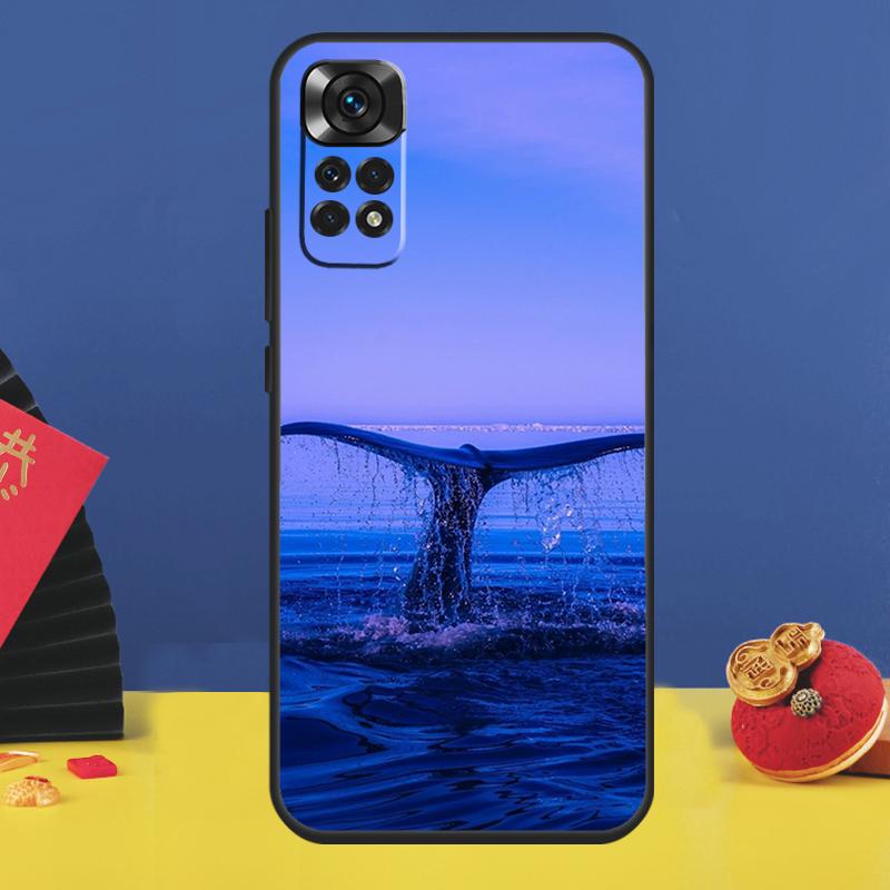 Blue Whale Case For Xiaomi Redmi Note 14 13 12 11 9 10 15 Pro Plus Redmi 15C 10C 12C 13C 14C 15 Cover