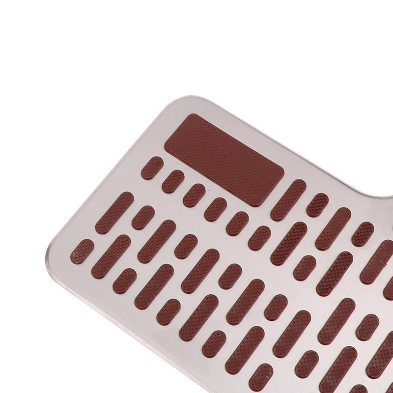 Auto Foot Rest Pedal Plate Floor Carpet Mats Non-Slip Stainless Heel Pad For Truck Suv Black Beige Brown Car Accessories