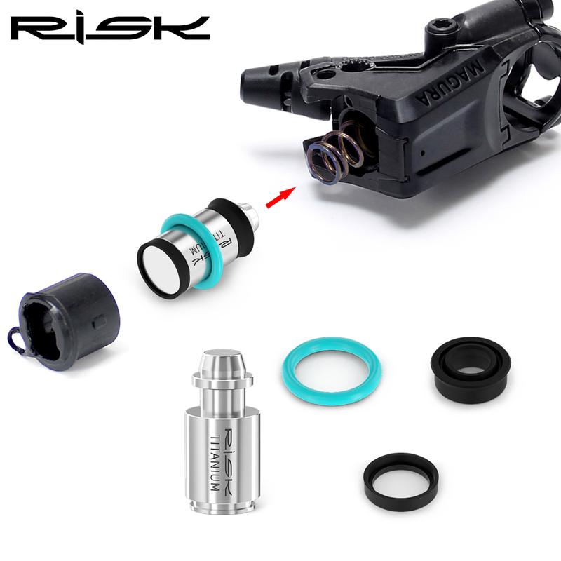 RISK Titanium Alloy Brake Lever Piston for Magura MT2/4/5/6/7/8/HC Oil Disc Brake Piston Rod Sealing Ring Repair Part