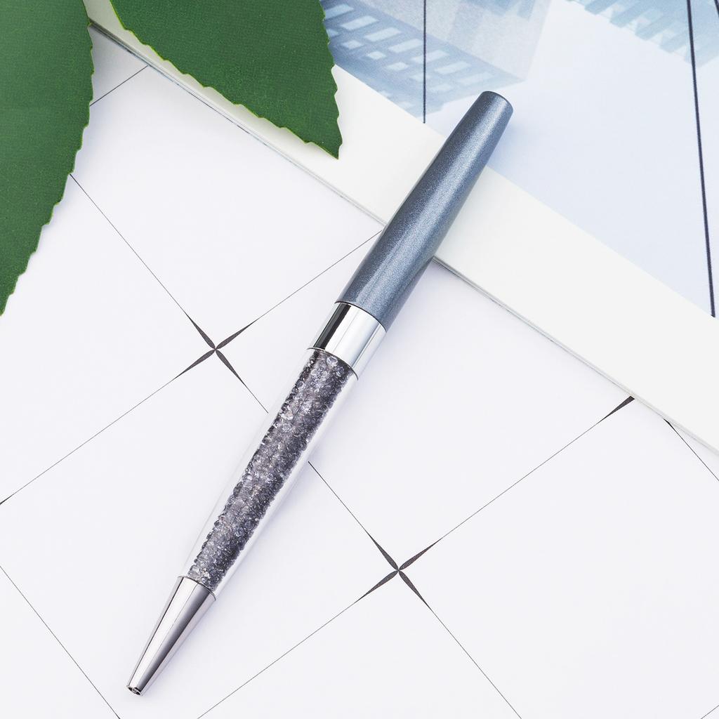 1 шт. креативная кристальная шариковая ручка канцелярские принадлежности для офиса и школы вращающийся металлический роскошный бренд высококачественный ролик розовое золото