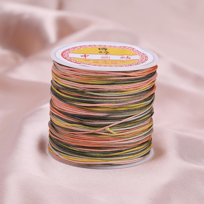 Цветной градиентный шнур для браслета ручной работы с нефритовым оттенком - 100 м плетеный шнур своими руками для подвесок