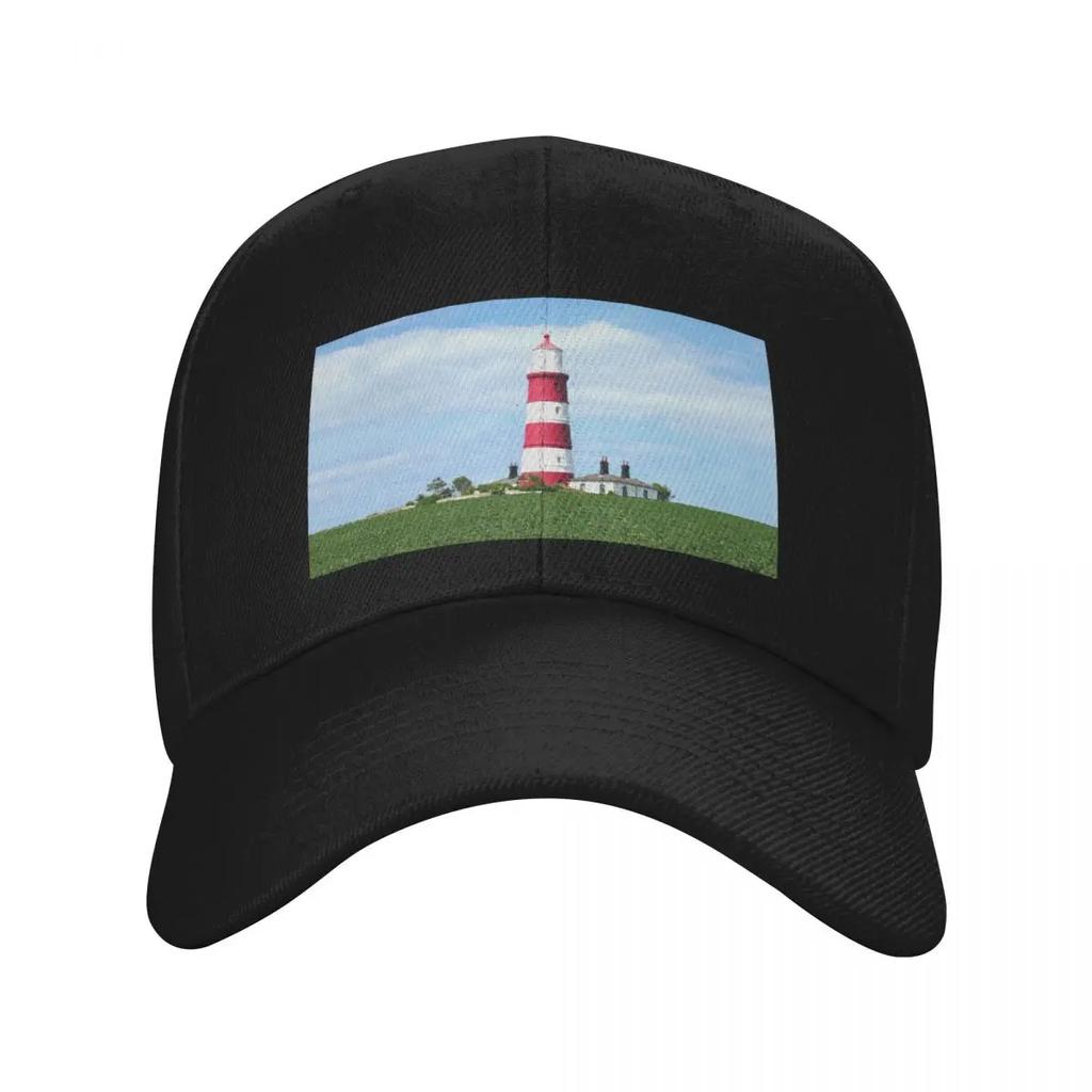 Happisburgh Lighthouse Baseball Cap Streetwear hiking hat Golf Hat western Mens Luxury Womens