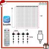 Smart Curtain Lights LED String Lights DIY Dynamic Pattern Music Sync Timer App Remote Control for Bedroom Christmas Party Decor