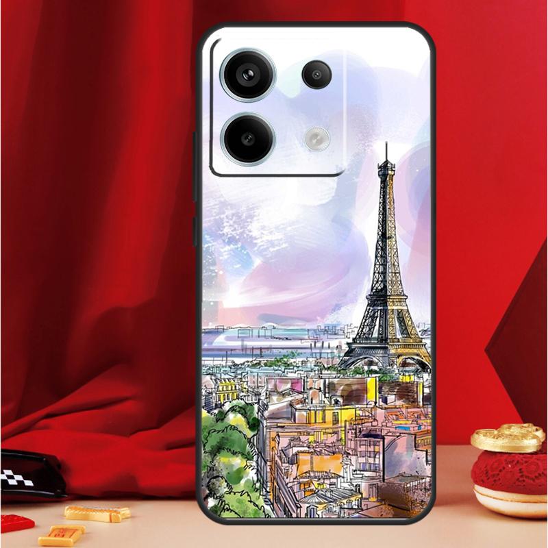 Чехол Франция Париж Эйфелева башня для Xiaomi Redmi Note 11 12 13 Pro 8 9 10 Note 12S 11S 10S 9S Redmi 13C 10C 12C
