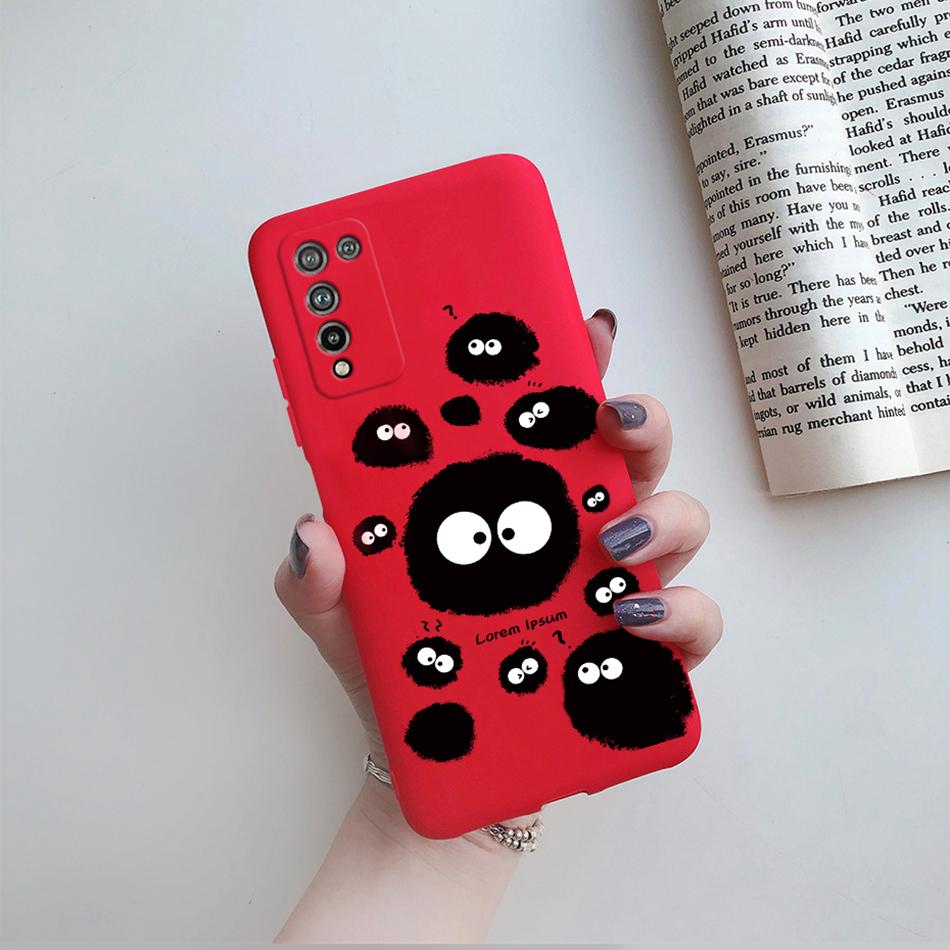 For Huawei Honor 10X Lite Case DNN-LX9 Cute Cartoon Flowers Cover For Honor10X Lite Honor 10 X 10X Lite Phone Cases Soft Bumper
