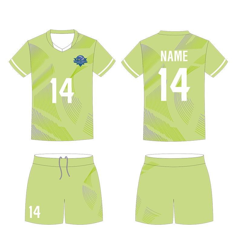 Volleyball Uniform Set Breathable Sports Training Jersey Men Women Striped Team Wear