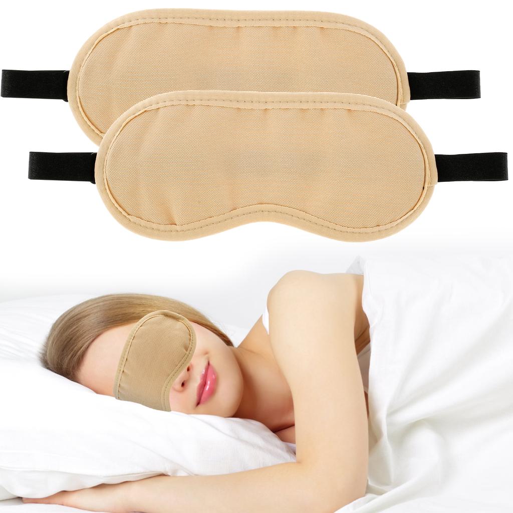 2 шт. Маска для глаз с касторовым маслом, моющаяся, многоразовая, обертывание с эфирным маслом, безмасляная обертывание, с регулируемым эластичным ремешком, мягкая