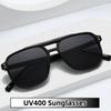 New Unisex Outdoor Uv Protection Fashion Sunglasses Large Square Frame Retro Uv400 Shades Eyewear Driving Travel Sun Glasses