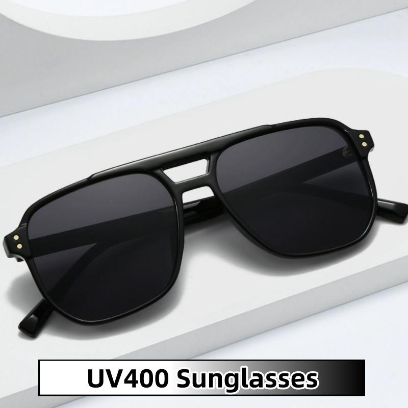 Новые унисекс солнцезащитные очки UV400 с большой квадратной оправой, ретро-модные линзы для защиты от солнца на открытом воздухе, вождения, путешествий