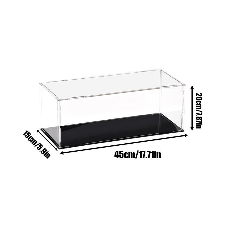 Transparent Acrylic Display Case Storage Box Cube Assemble Dustproof Showcase for Collectibles Action Figures Toys Desktop Storage