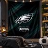Wall Hanging Tapestry Philadelphia Eagles Print Cloth for Living Room Bedroom Home Decor